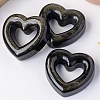 Natural Golden Sheen Obsidian Heart Hollow Ornament PW-WG81AA8-01-2