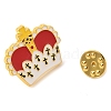 Crown Alloy Enamel Brooches JEWB-I035-07G-02-3