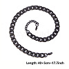 Unisex 304 Stainless Steel Curb Chains Necklaces MX1840-4-1