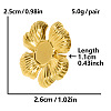 304 Stainless Steel Flower Stud Earrings for Women ZQ3075-2-1