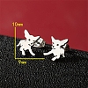 Non-Tarnish Stainless Steel Stud Earrings PW-WG88127-02-1