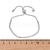 Brass Cubic Zirconia Bolo Tennis Bracelets BJEW-P232-01P-03-4