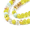Electroplate Glass Beads Strands X-EGLA-N002-12H-3