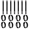 15Pcs Imitation Leather Simple Plain Cord Bracelet with Alloy Buckles BJEW-ME0001-06B-1