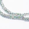 Electroplate Glass Beads Strands EGLA-J144-HP-A01-3