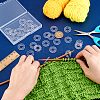 30Pcs Transparent Acrylic Locking Stitch Marker Sets TOOL-BC0003-37-3