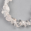 Unisex Chip Natural Quartz Crystal Beaded Stretch Bracelets BJEW-S143-16-3