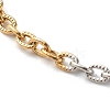 Two Tone 304 Stainless Steel Cable Chains Bracelets BJEW-JB06541-4