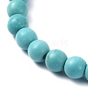 Natural & Synthetic Gemstone Round Beaded Stretch Bracelets BJEW-JB09881-6