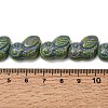 Painted Glass Beads Strands GLAA-Z021-08F-3