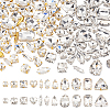2 Bags 2 Colors Glass Sew on Rhinestones GACR-PH0008-04-1