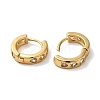 Rack Plating Brass Micro Pave Cubic Zirconia Hoop Earrings EJEW-L224-57G-05-2