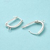 925 Sterling Silver Hoop Earring Finddings STER-K174-10S-3