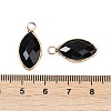 Natural Obsidian Faceted Pendants G-G193-01G-09-3