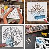 Plastic Reusable Drawing Painting Stencils Templates DIY-WH0202-292-4