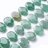 Natural Green Aventurine Beads Strands G-P434-25-2