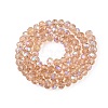 Electroplate Glass Beads Strands EGLA-A044-T6mm-L20-3