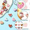 18Pcs 9 Colors Baking Paint Alloy Beads FIND-CJ0002-90-3