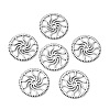 Steampunk Theme Tibetan Style Alloy Gear Cog Pendants TIBEB-19598-AS-NR-3