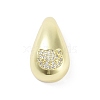 Rack Plating Brass Micro Pave Clear Cubic Zirconia Pendants KK-H474-18G-04-1