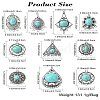 20Pcs 10 Styles Tibetan Style Alloy Chandelier Component Links FIND-CJ0002-36-8