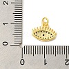 Real 18K Gold Plated Rack Plating Brass Micro Pave Cubic Zirconia Pendants Charms KK-S396-01C-3