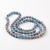 Natural Imperial Jasper Beads Strands G-I122-8mm-13-3