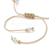 3Pcs Chakra 304 Stainless Steel Charm Bracelets BJEW-JB12564-04-5