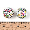 Printed Opaque Acrylic Beads MACR-T048-05A-3