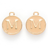 Golden Plated Alloy Enamel Charms X-ENAM-S118-06M-1