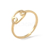 Real 18K Gold Plated 304 Stainless Steel Adjustable Finger Ring RJEW-L115-01G-07-1
