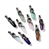 Natural & Synthetic Mixed Gemstone Big Pendants G-H274-04AS-1