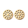 Hollow 304 Stainless Steel Charms STAS-G385-05G-01-1