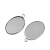 Tarnish Resistant 304 Stainless Steel Pendant Cabochon Settings STAS-G075-21P-01-2