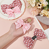 4Pcs 2 Styles Polyester Shoe Charms AJEW-PH0012-17-3