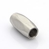 Tarnish Resistant 304 Stainless Steel Matte Surface Magnetic Clasps with Glue-in Ends LS-STAS-O042-D-31-3