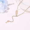 Alloy Cable Chain Wine Cup Pendant Y Necklaces for Women WG2C776-01-2