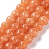 Dyed Natural Malaysia Jade Beads Strands G-G021-02B-12-1