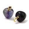 Natural  Fluorite Teacher Apple Charms G-Z022-02D-G-2