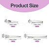 40Pcs 4 Styles Iron Alligator Hair Clips Findings PHAR-TADJ0001-10-4