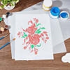 Olycraft 2 Sets 2 Styles PET Plastic Blank Drawing Painting Stencils Templates DIY-OC0011-30-5