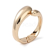 Alloy Teardrop Hinged Cuff Bangles for Women BJEW-A144-02G-2