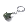Natural Indian Agate Keychains KEYC-P011-04P-04-2