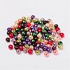 Fall Mix Pearlized Glass Pearl Beads HY-X006-6mm-06-2