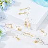 30Pcs 3 Style Rack Plating Brass Earring Hooks KK-DC0002-04-5