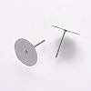 304 Stainless Steel Stud Earring Settings X-STAS-K146-009-12mm-1