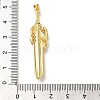 Rack Plating Brass Micro Pave Cubic Zirconia Pendants KK-Z086-52G-02-3