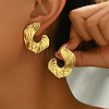 Elegant Stainless Steel Stud Earrings VF4299-4-2