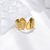 Triangle 304 Stainless Steel Open Cuff Rings for Women RJEW-M019-12G-1