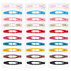 4 Sets Iron Snap Hair Clips AJEW-SC0003-37A-01-1
